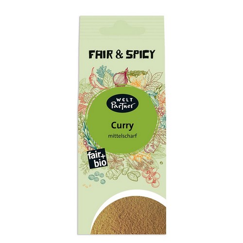 Bio Curry mittelscharf, gemah.50g