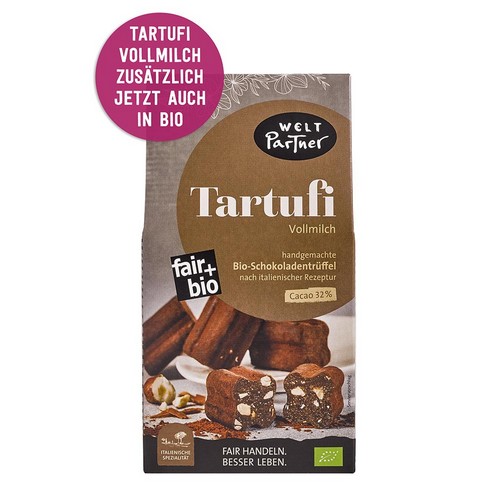 Bio Tartufi mit Vollmilchsch. 125g