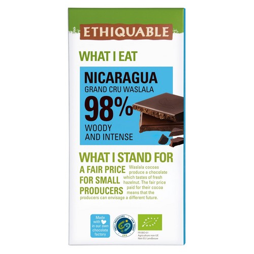 Bio Chocolat Noir 98%Nicaragua100g